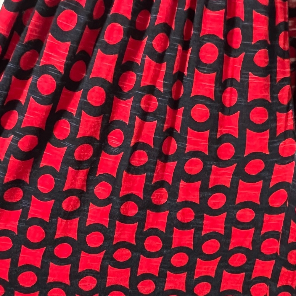 Milly Red and Blue Print Sleeveless Maxi Dress | Size L - Picture 3 of 11